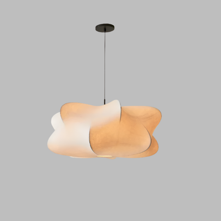 Wabi-Sabi Japanese Silk Pendant Lamp