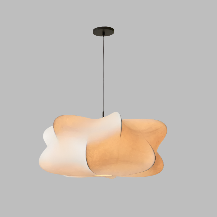 Wabi-Sabi Japanese Silk Pendant Lamp