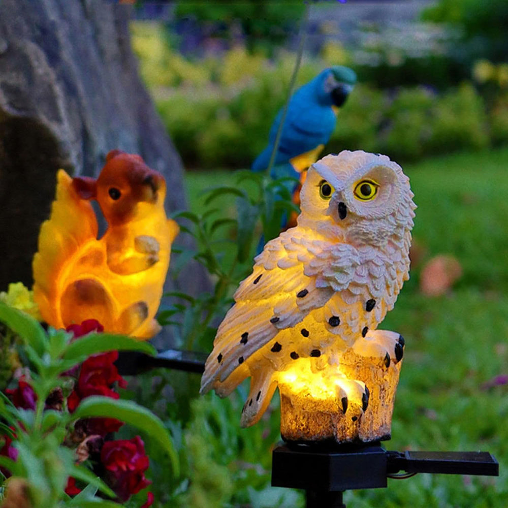 Solar Garden Owl Lights (2-Pack)