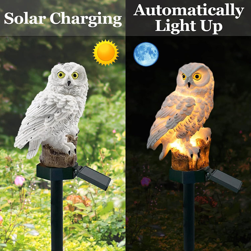 Solar Garden Owl Lights (2-Pack)
