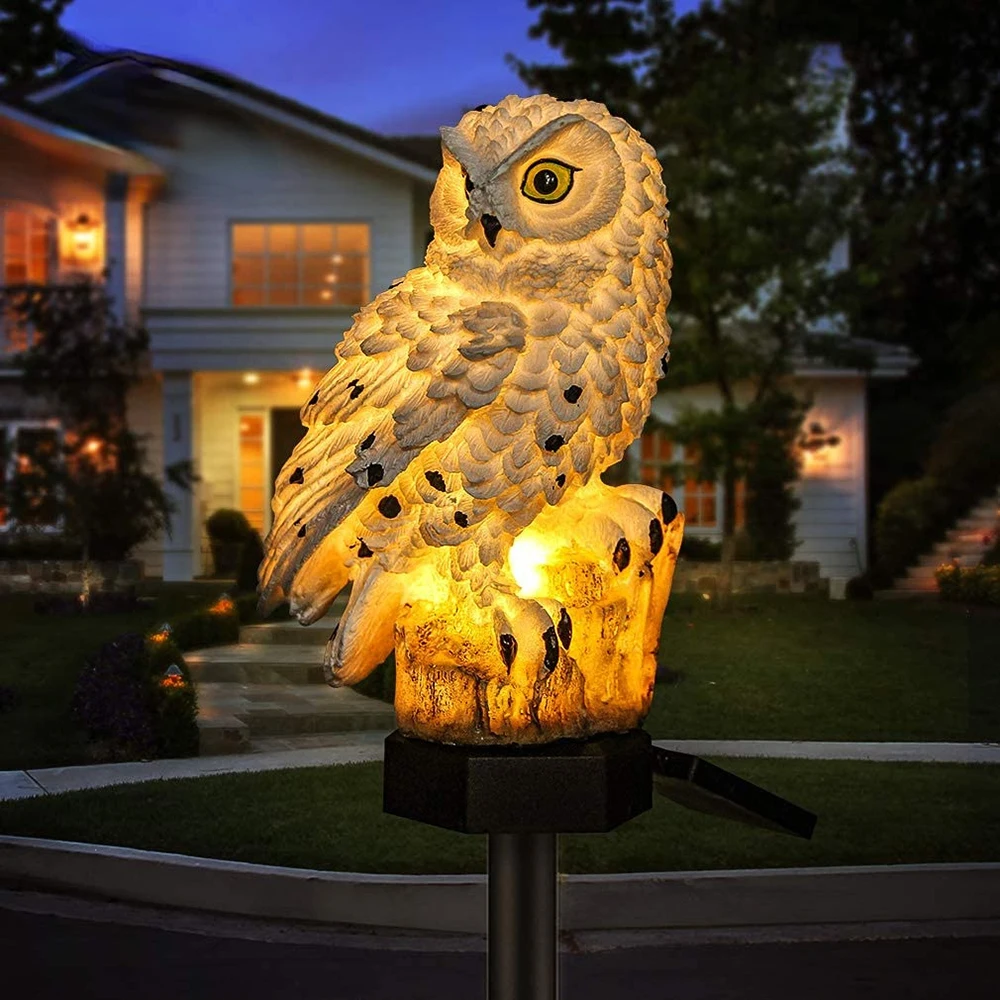 Solar Garden Owl Lights (2-Pack)