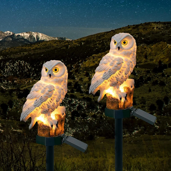 Solar Garden Owl Lights (2-Pack)