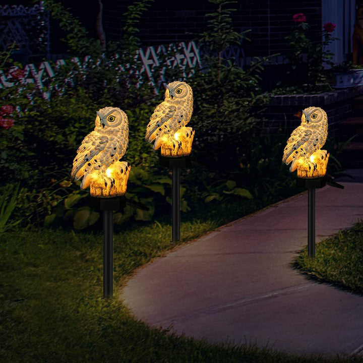Solar Garden Owl Lights (2-Pack)