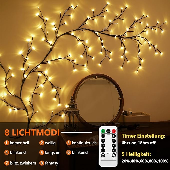 LED Vine Fairy Lights for Indoors